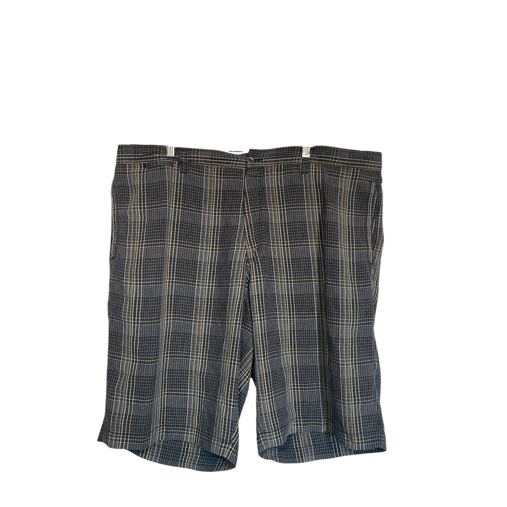 Tommy‎ Bahama Shorts Men’s 42 Blue Plaid Silk Linen Chino Straight Golf Casual